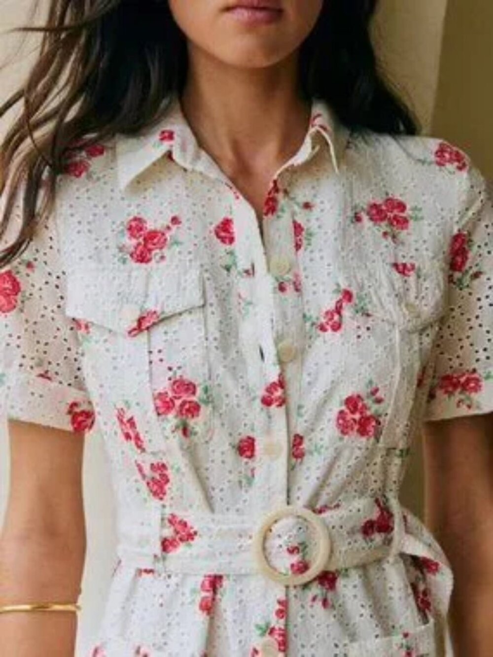 SEZANE Raquel Dress in Rosa Corail print, size FR40/US8, NWT